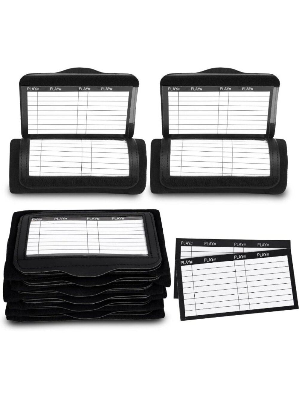 Football Play Wristband Set for Adults & Youth - 6/12/20 Pack, Game Strategy Aid